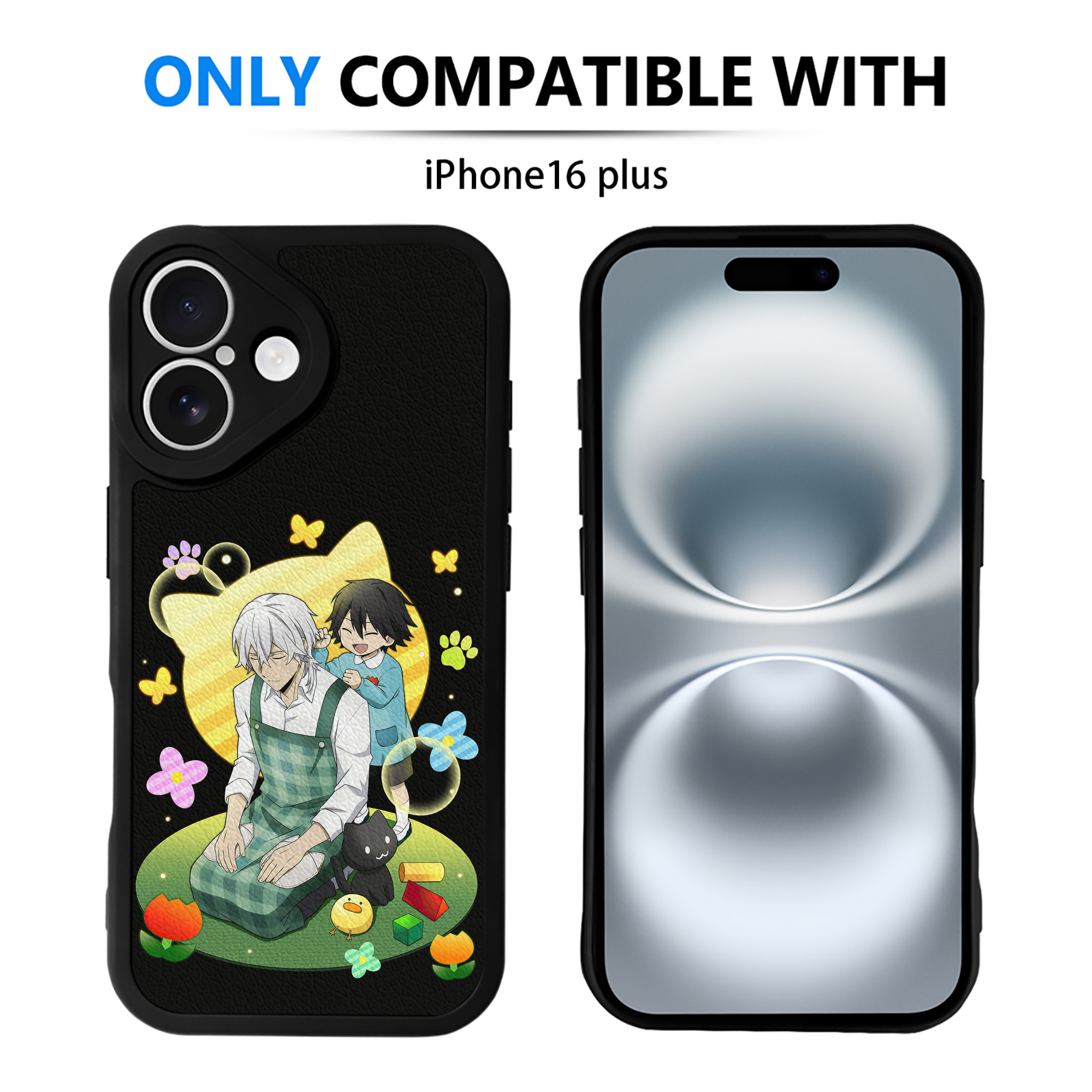 （画像用） 文豪ストレイドッグス Bungo Stray Dogs 【iPhone 16シリーズ対応】シリコンスマホケース（レザー調） 材質：シリコン